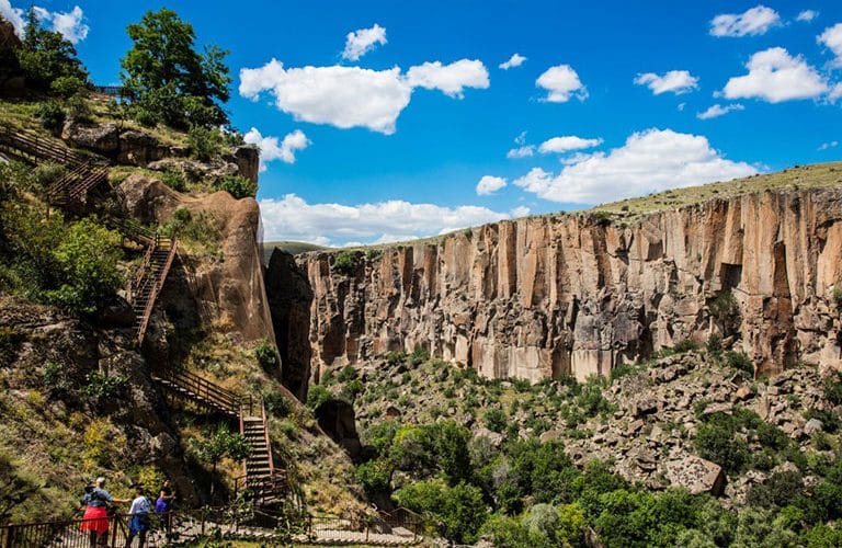 Steps going down to Ihlara Valley, Cappadocia